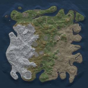 Thumbnail Rust Map: Procedural Map, Size: 4250, Seed: 427918257, 20 Monuments