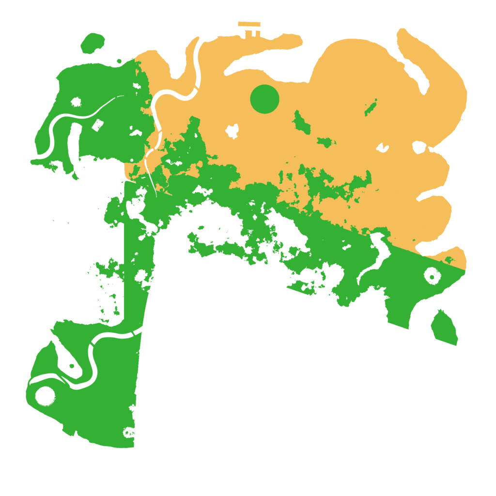 Biome Rust Map: Procedural Map, Size: 4500, Seed: 13822