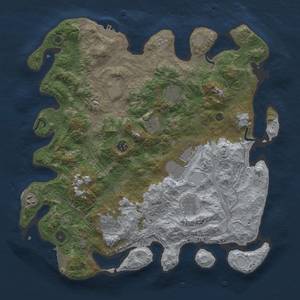 Thumbnail Rust Map: Procedural Map, Size: 4250, Seed: 13, 18 Monuments