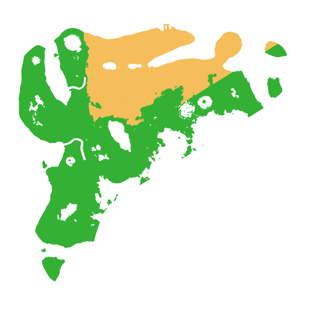 Biome Rust Map: Procedural Map, Size: 3500, Seed: 1383481781