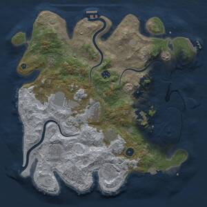 Thumbnail Rust Map: Procedural Map, Size: 3800, Seed: 92945137, 16 Monuments