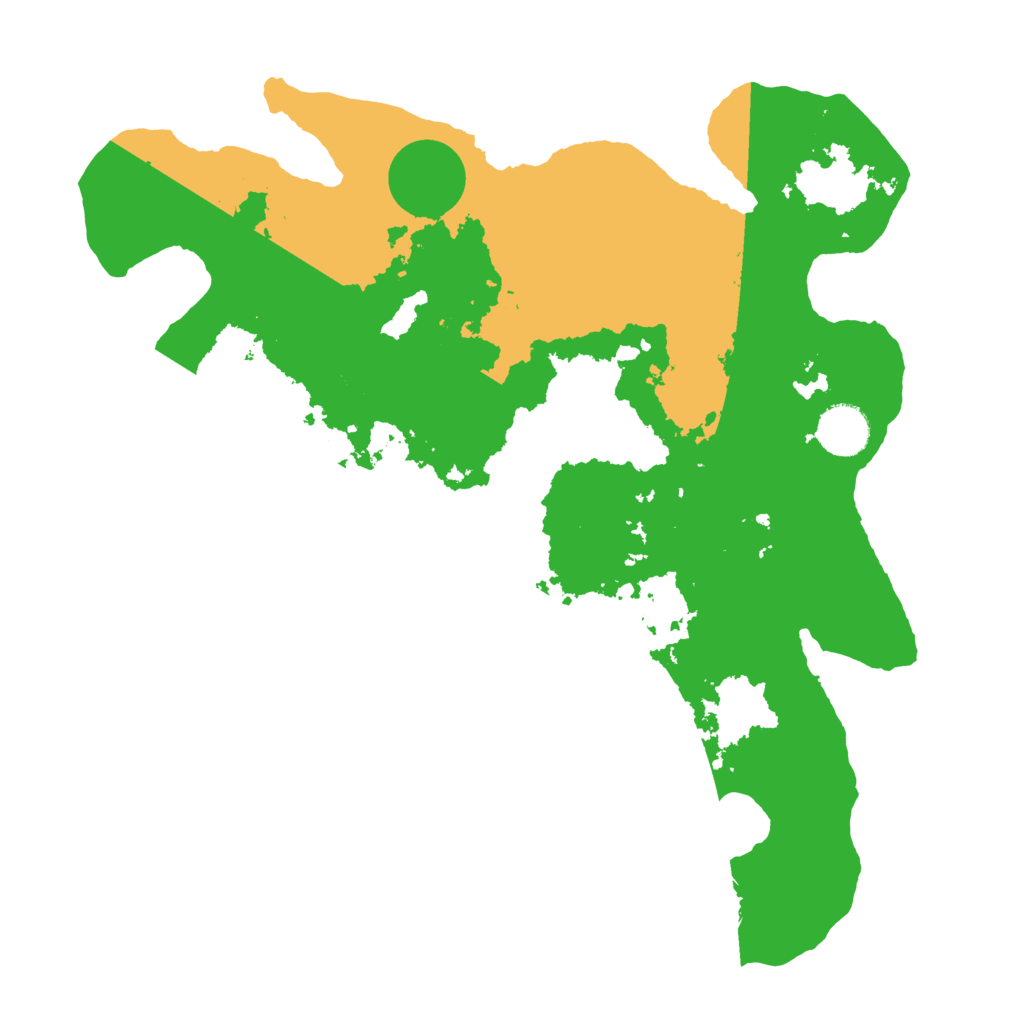 Biome Rust Map: Barren, Size: 3500, Seed: 1423986895