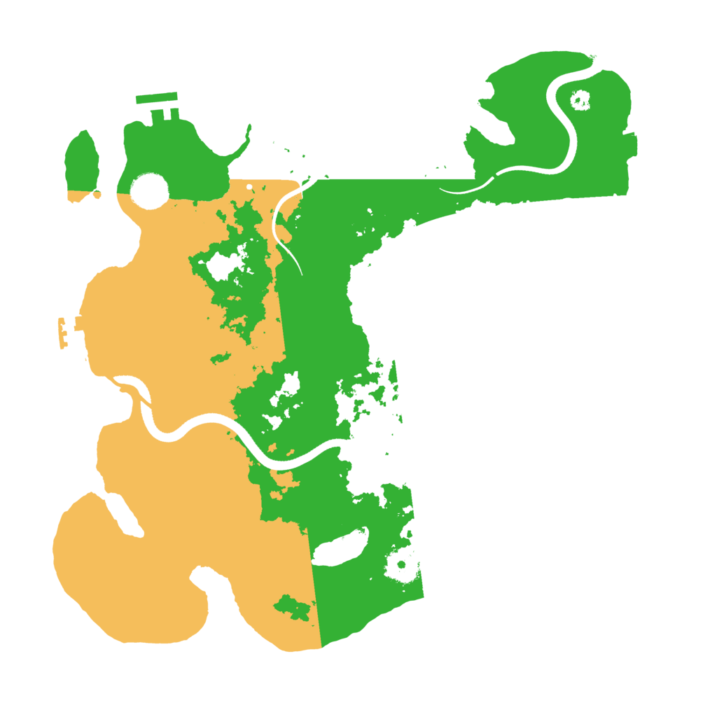 Biome Rust Map: Procedural Map, Size: 3500, Seed: 46318260