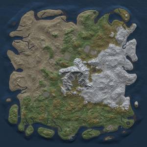 Thumbnail Rust Map: Procedural Map, Size: 5500, Seed: 2080631376, 20 Monuments