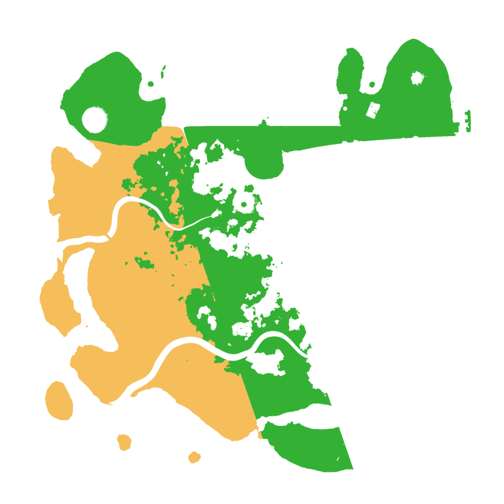 Biome Rust Map: Procedural Map, Size: 3500, Seed: 1592983499