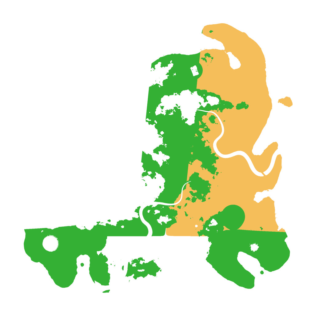 Biome Rust Map: Procedural Map, Size: 3500, Seed: 1128459333