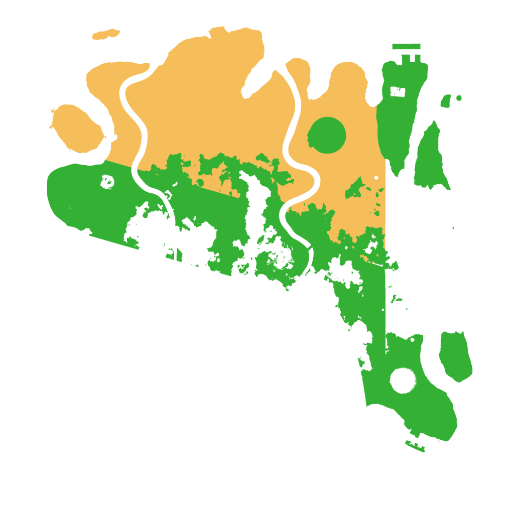 Biome Rust Map: Procedural Map, Size: 3700, Seed: 1910195176