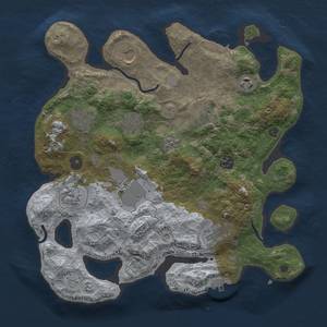 Thumbnail Rust Map: Procedural Map, Size: 3500, Seed: 227251223, 17 Monuments