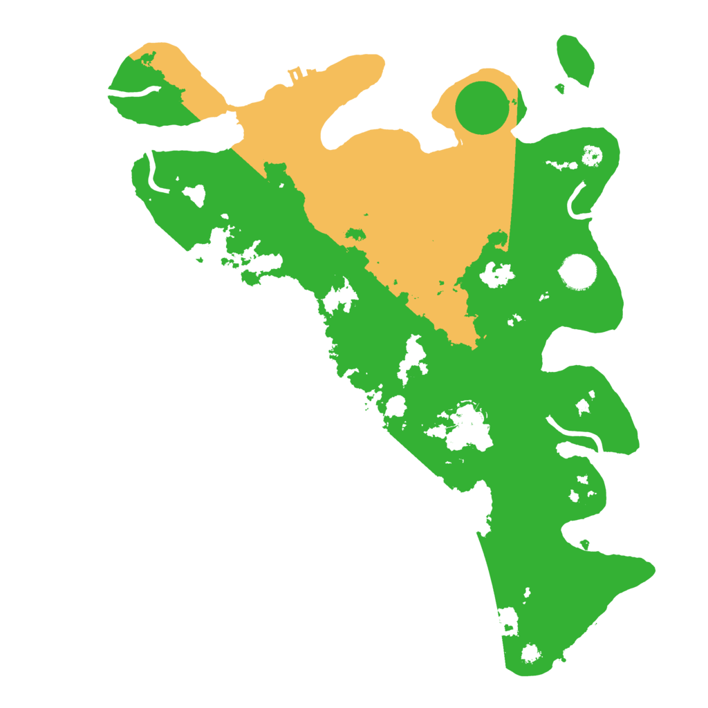 Biome Rust Map: Procedural Map, Size: 3500, Seed: 1578889375