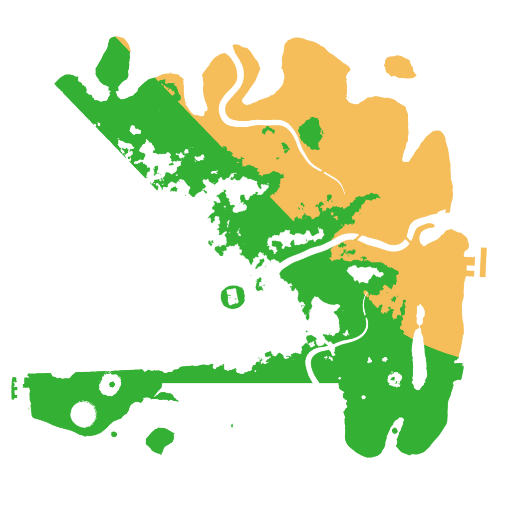 Biome Rust Map: Procedural Map, Size: 3500, Seed: 18824745