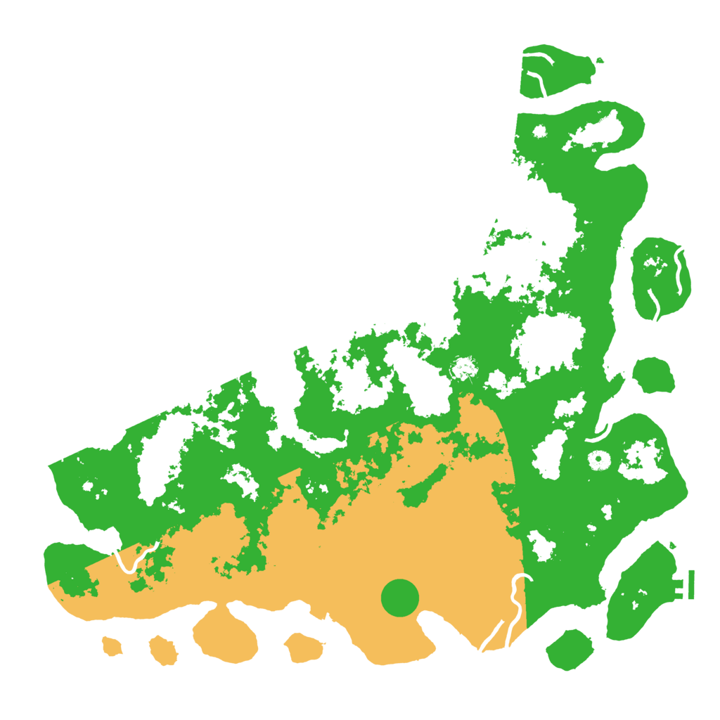 Biome Rust Map: Procedural Map, Size: 5000, Seed: 304796618