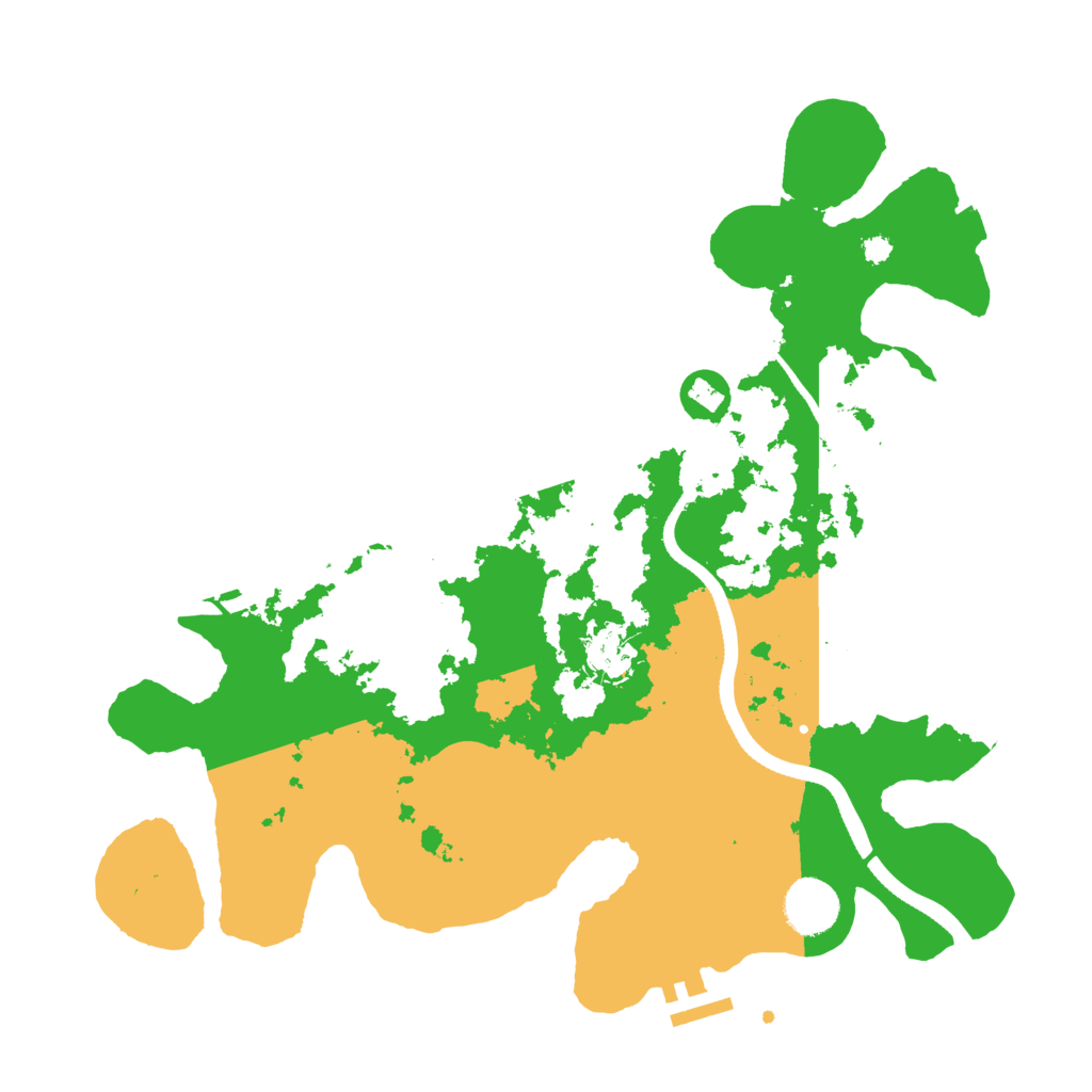 Biome Rust Map: Procedural Map, Size: 3500, Seed: 547331