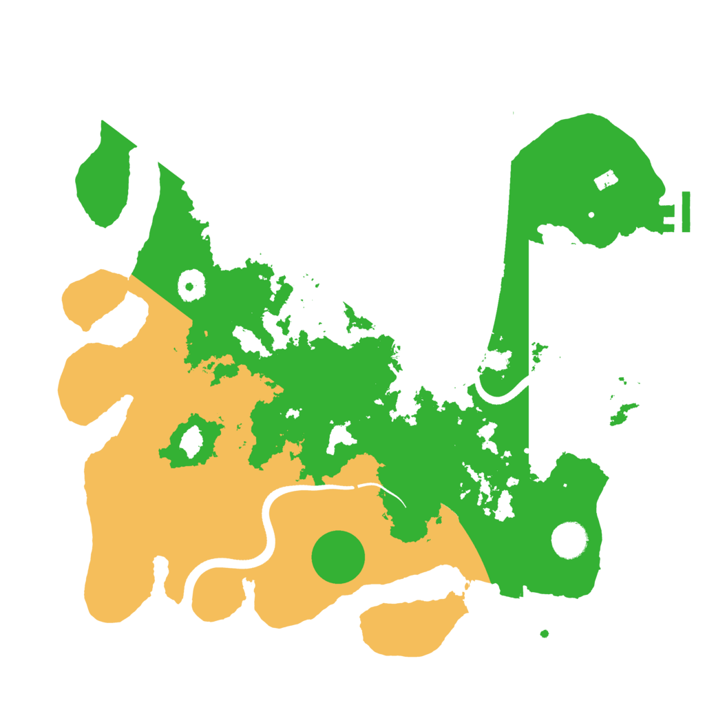 Biome Rust Map: Procedural Map, Size: 3500, Seed: 794402593
