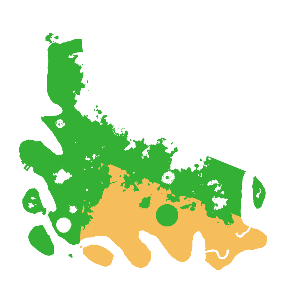 Biome Rust Map: Procedural Map, Size: 3500, Seed: 87542