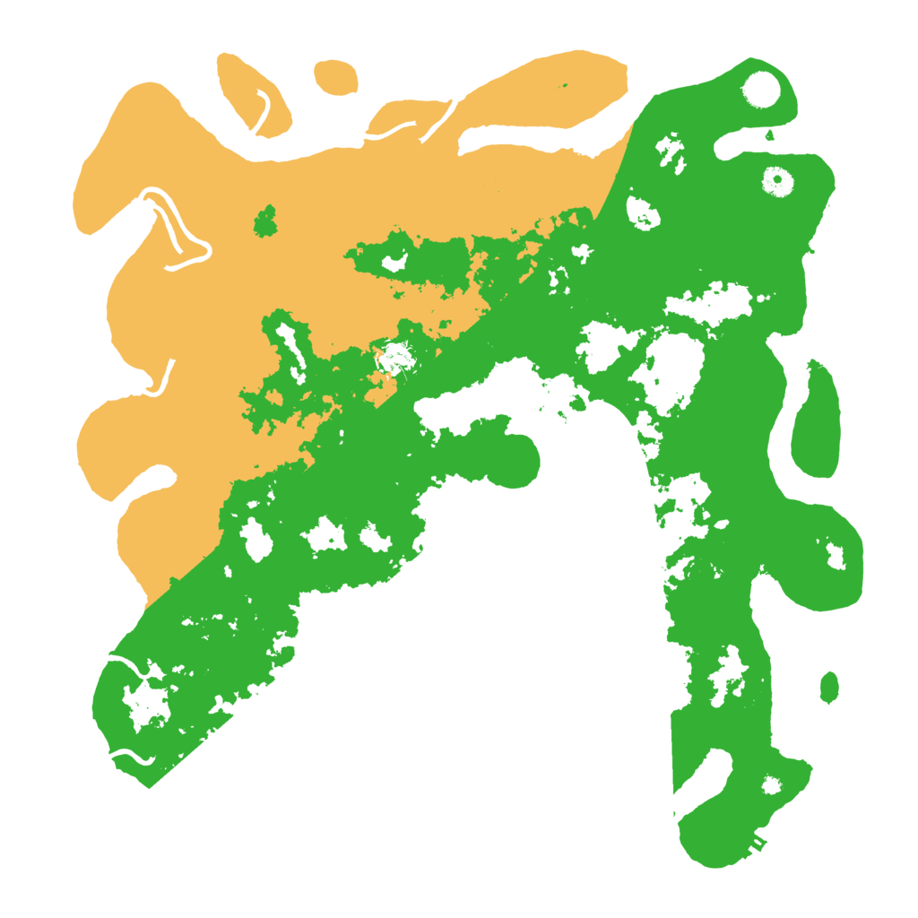 Biome Rust Map: Procedural Map, Size: 4500, Seed: 43534543