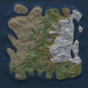 Thumbnail Rust Map: Procedural Map, Size: 4000, Seed: 990219, 18 Monuments