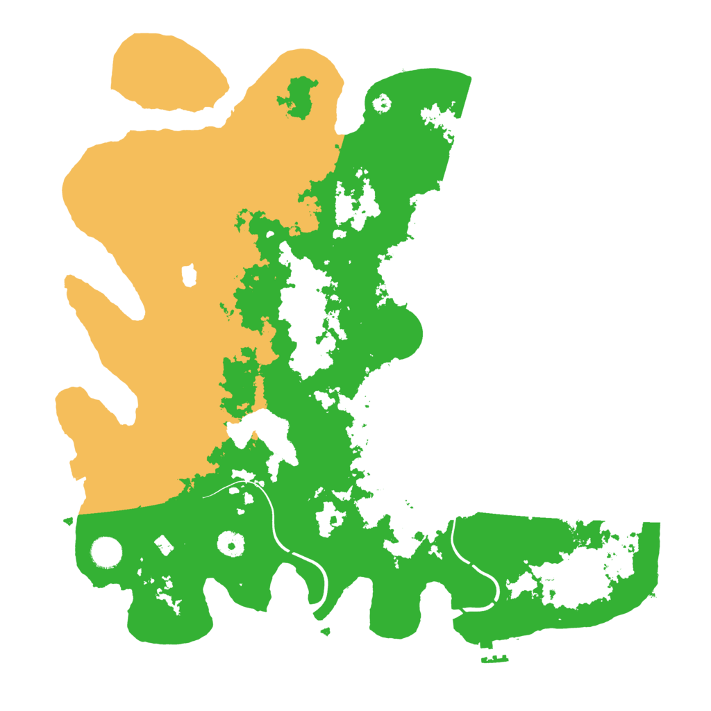 Biome Rust Map: Procedural Map, Size: 4000, Seed: 990219