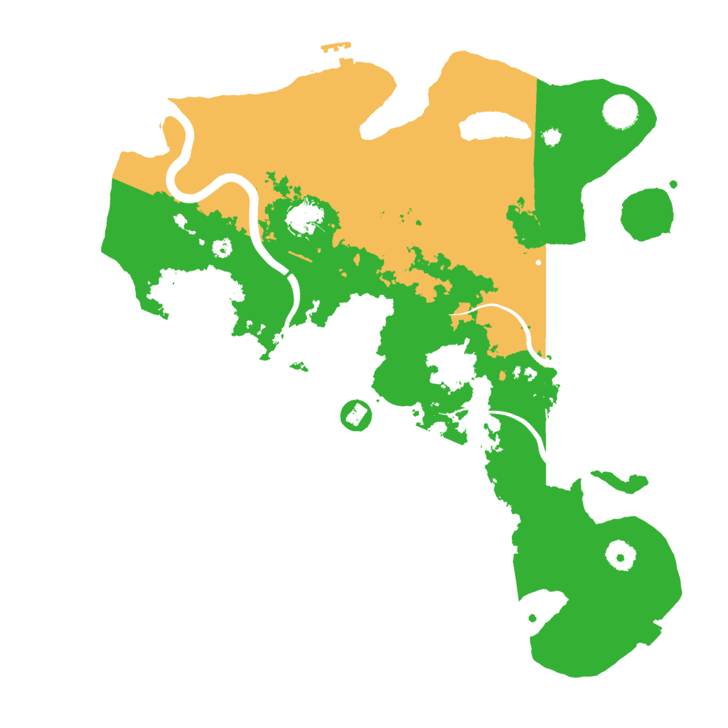 Biome Rust Map: Procedural Map, Size: 3700, Seed: 963191