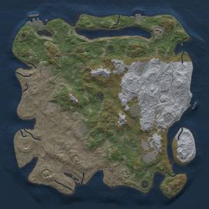 Thumbnail Rust Map: Procedural Map, Size: 4250, Seed: 1520825984, 19 Monuments