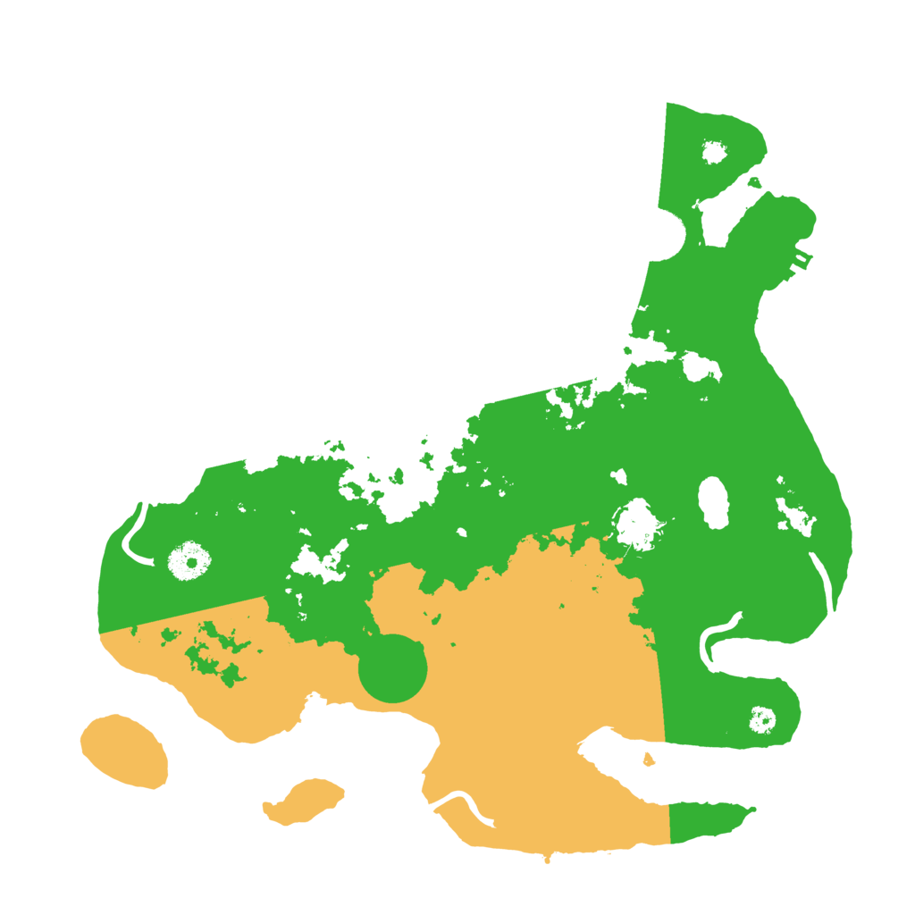 Biome Rust Map: Procedural Map, Size: 3500, Seed: 405865754