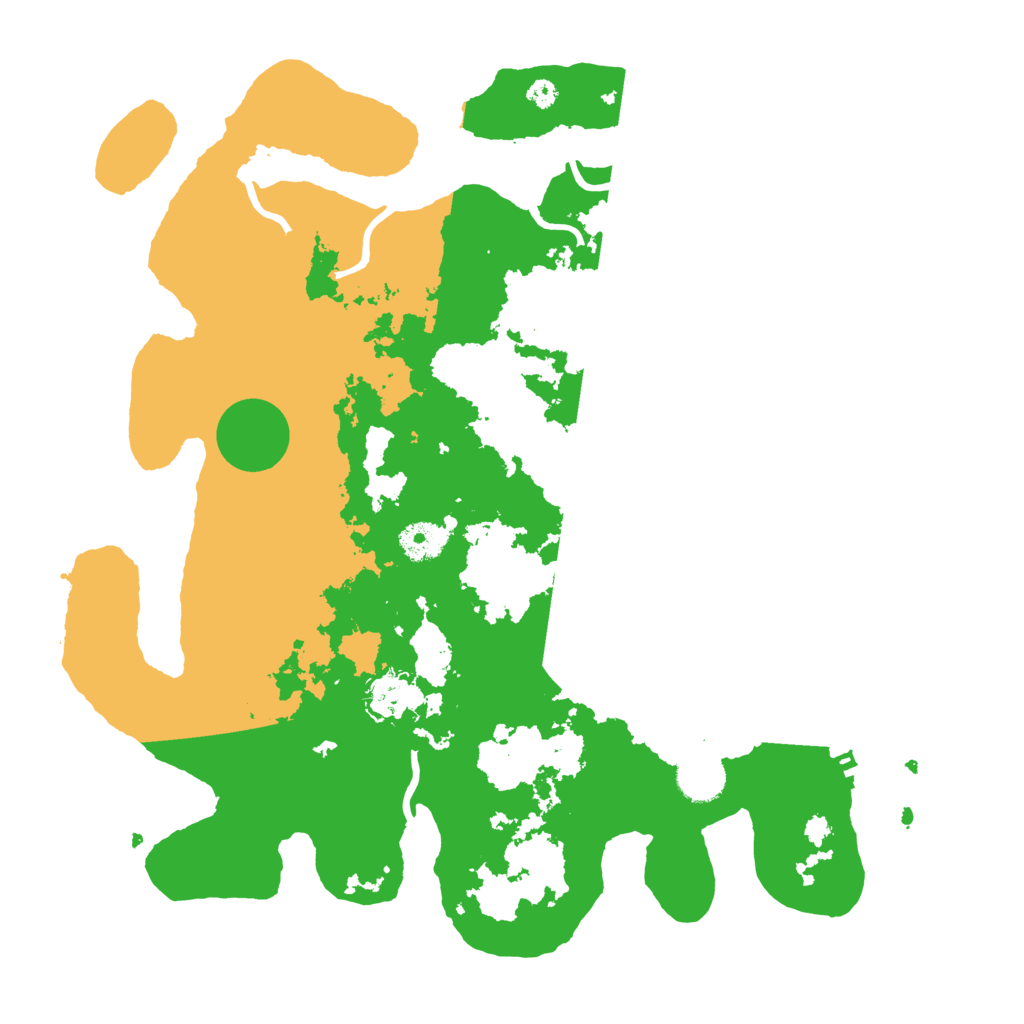 Biome Rust Map: Procedural Map, Size: 3700, Seed: 338442