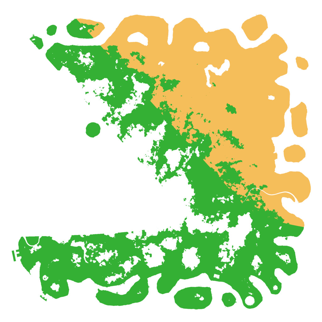 Biome Rust Map: Procedural Map, Size: 6000, Seed: 928890161