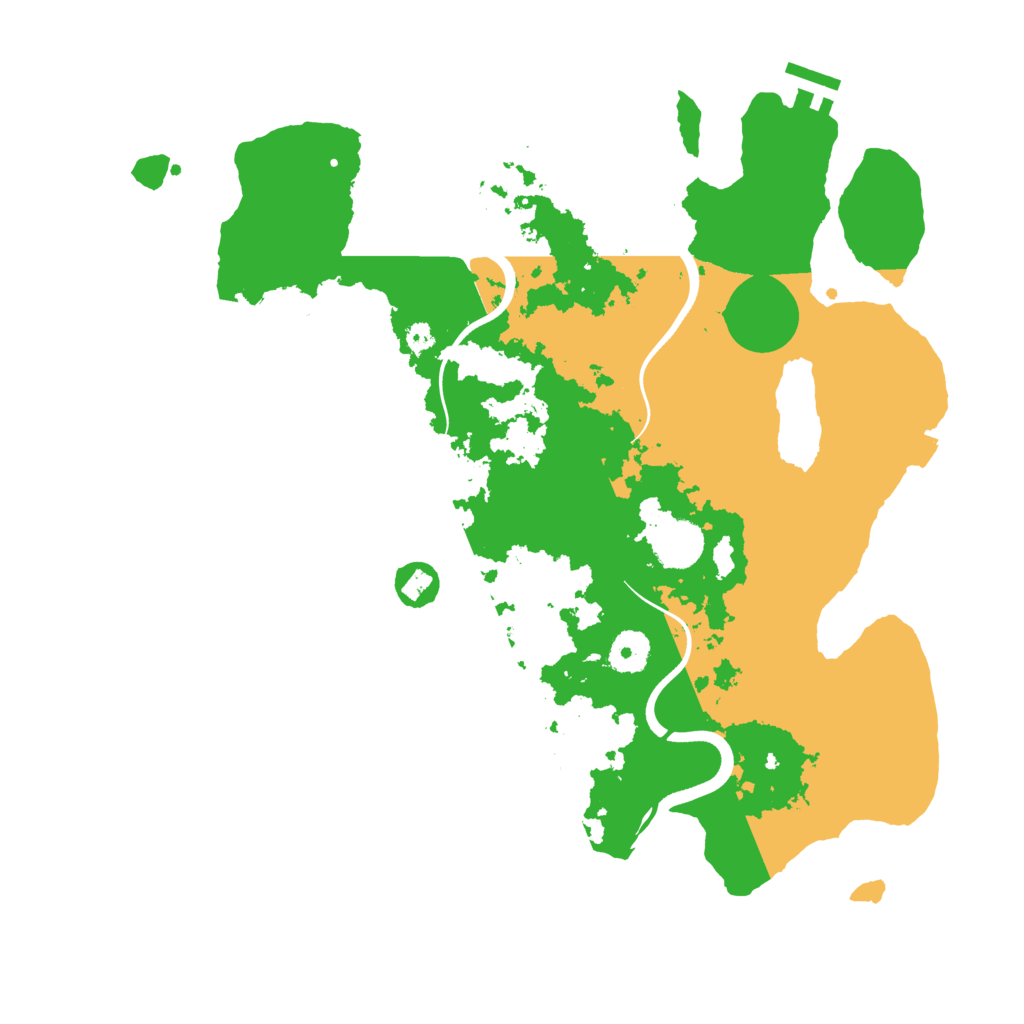 Biome Rust Map: Procedural Map, Size: 3700, Seed: 1754987124