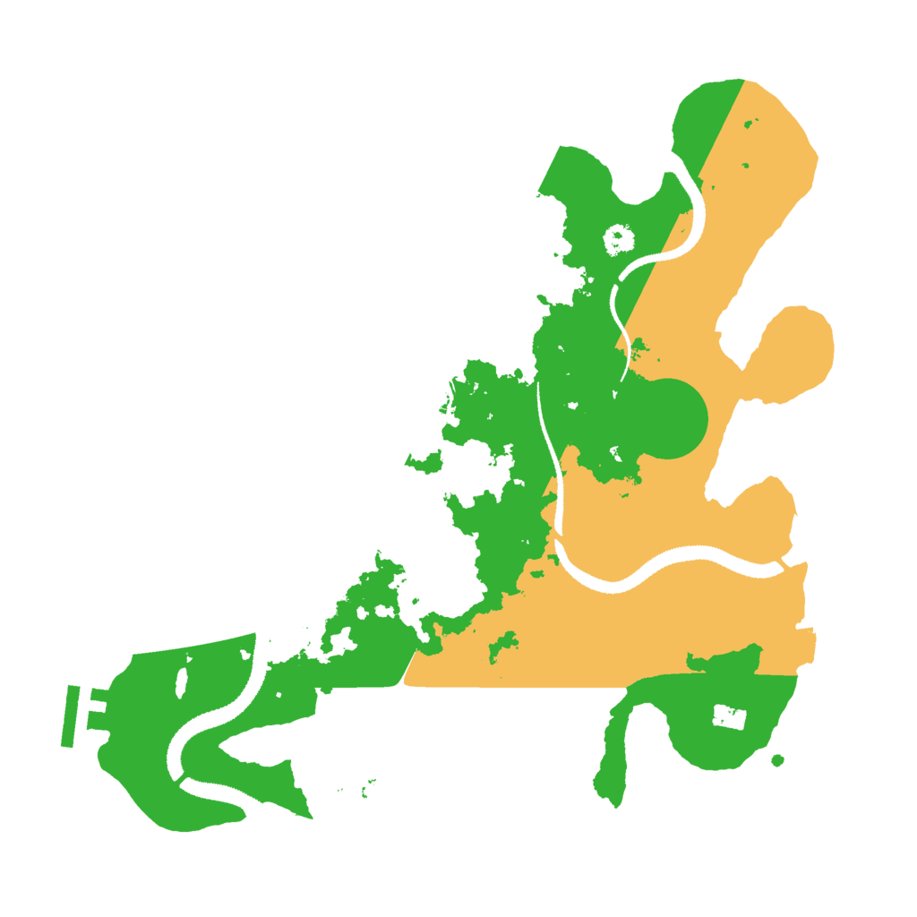 Biome Rust Map: Procedural Map, Size: 3000, Seed: 992889844