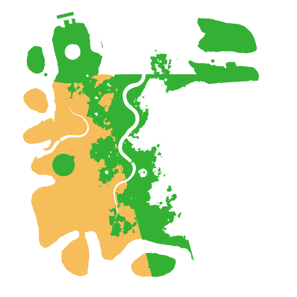 Biome Rust Map: Procedural Map, Size: 3500, Seed: 76204683