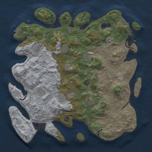 Thumbnail Rust Map: Procedural Map, Size: 4250, Seed: 1210155692, 20 Monuments