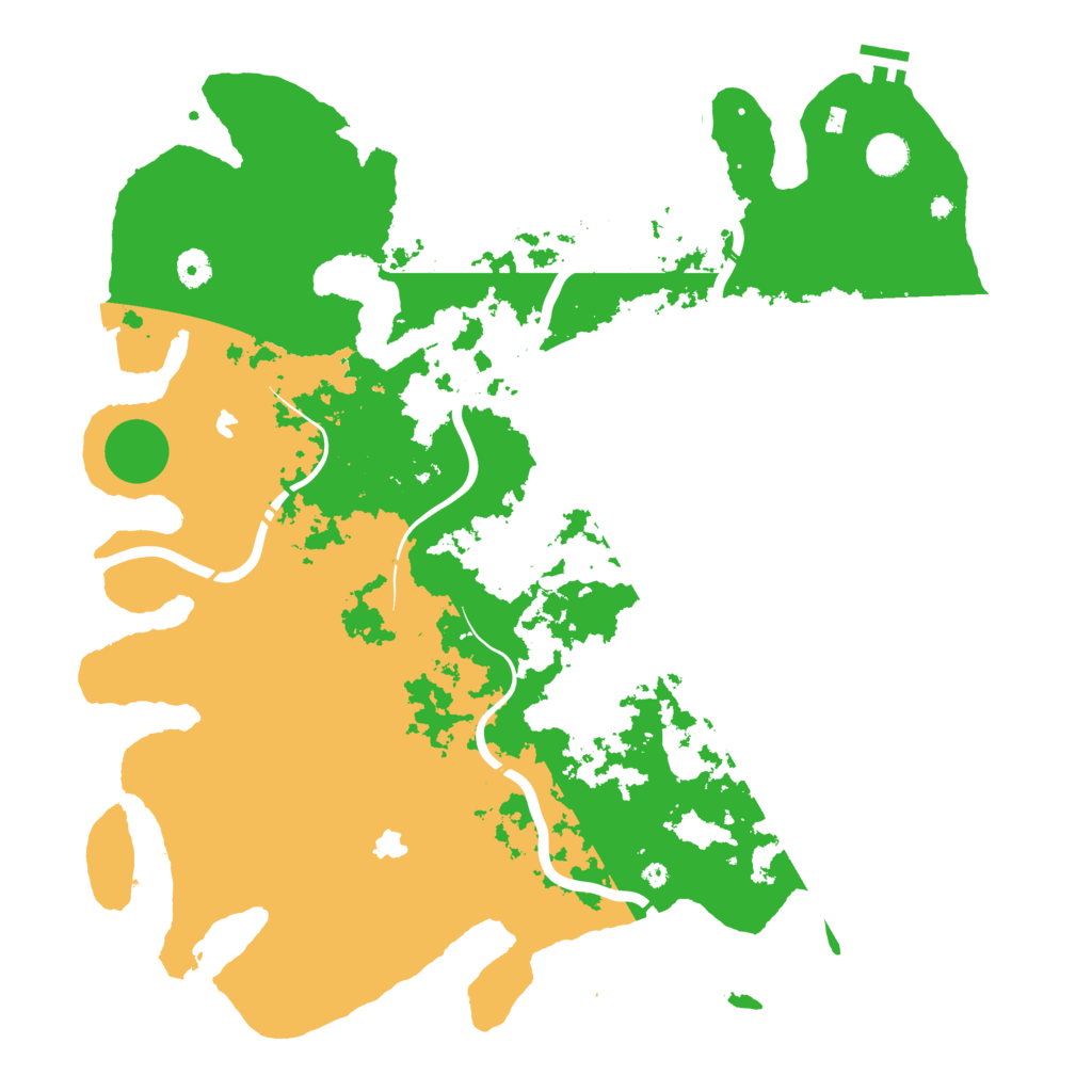 Biome Rust Map: Procedural Map, Size: 4500, Seed: 424242