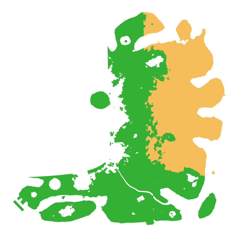 Biome Rust Map: Procedural Map, Size: 3700, Seed: 597969