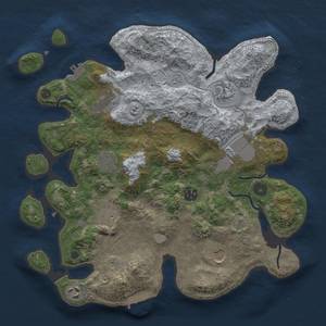 Thumbnail Rust Map: Procedural Map, Size: 3500, Seed: 150905439, 18 Monuments