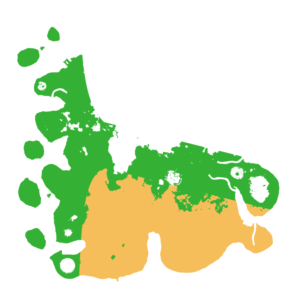 Biome Rust Map: Procedural Map, Size: 3500, Seed: 150905439