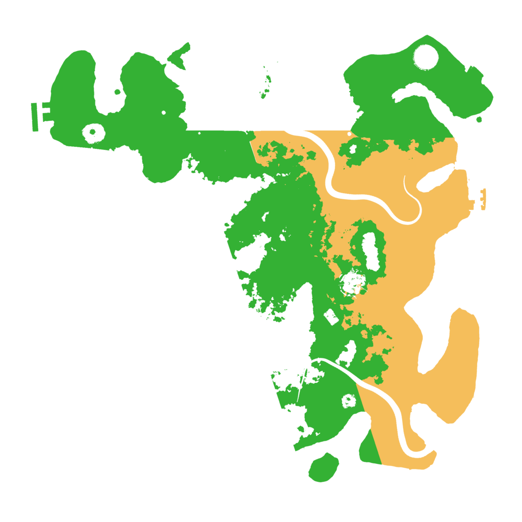 Biome Rust Map: Procedural Map, Size: 3700, Seed: 440856