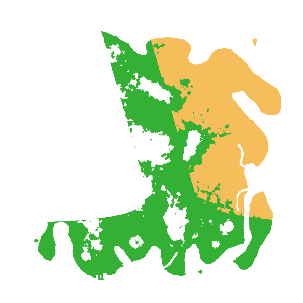 Biome Rust Map: Procedural Map, Size: 3500, Seed: 54684568