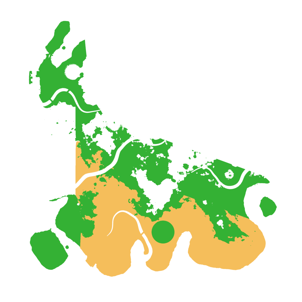 Biome Rust Map: Procedural Map, Size: 3500, Seed: 20221210