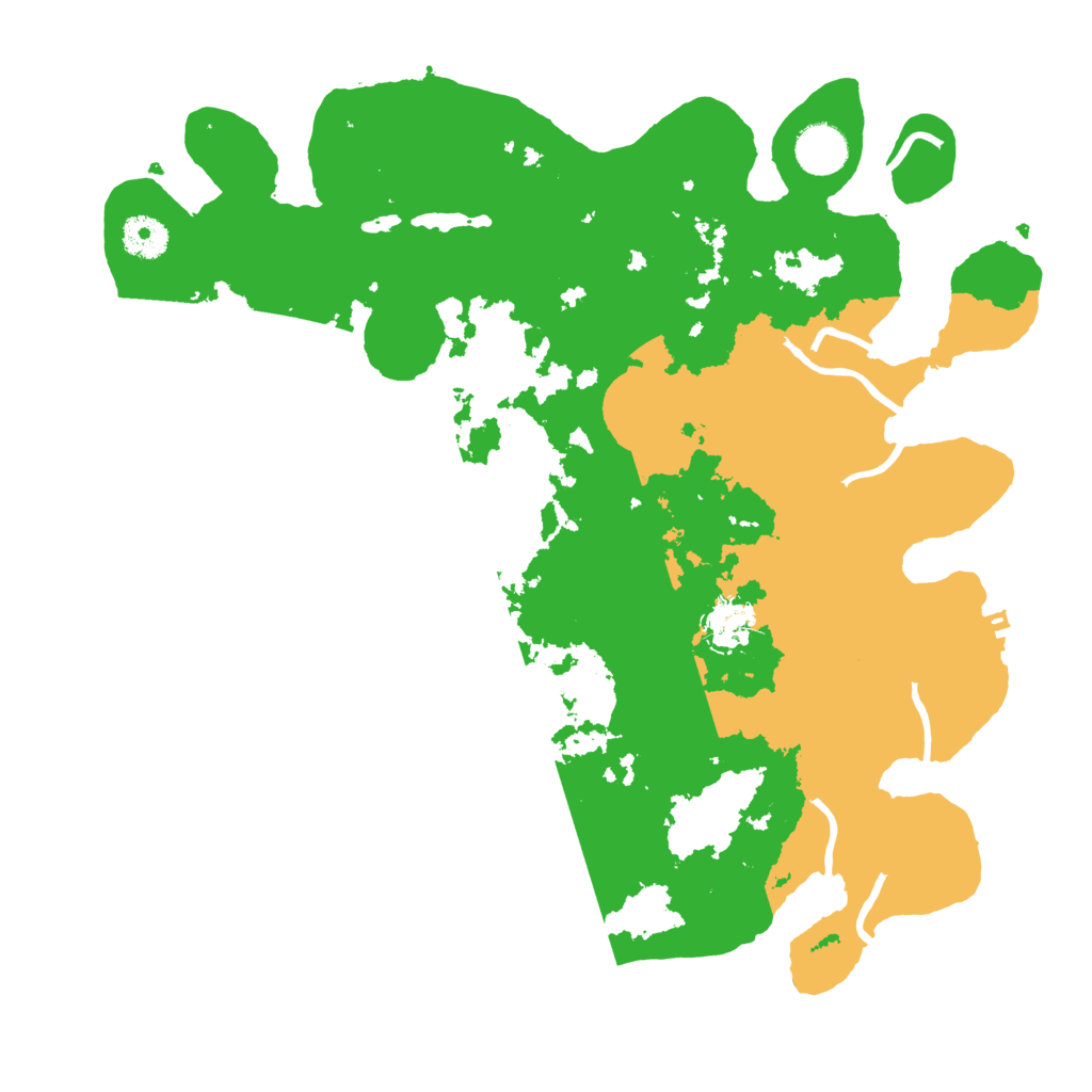 Biome Rust Map: Procedural Map, Size: 3700, Seed: 526594
