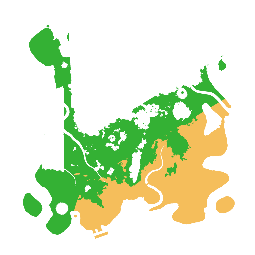 Biome Rust Map: Procedural Map, Size: 3700, Seed: 173068