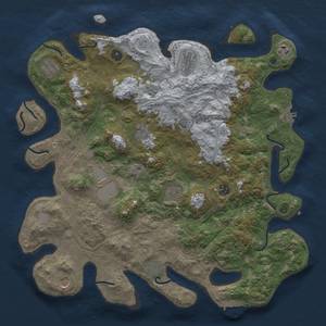 Thumbnail Rust Map: Procedural Map, Size: 4250, Seed: 916482277, 19 Monuments