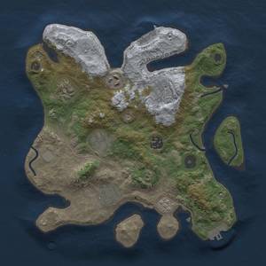 Thumbnail Rust Map: Procedural Map, Size: 3000, Seed: 1466254616, 16 Monuments