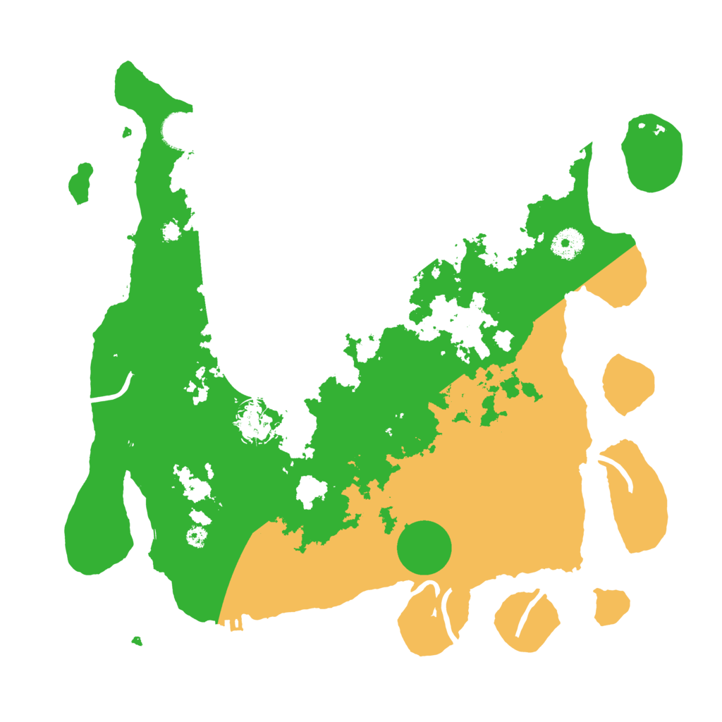 Biome Rust Map: Procedural Map, Size: 3500, Seed: 1215990958