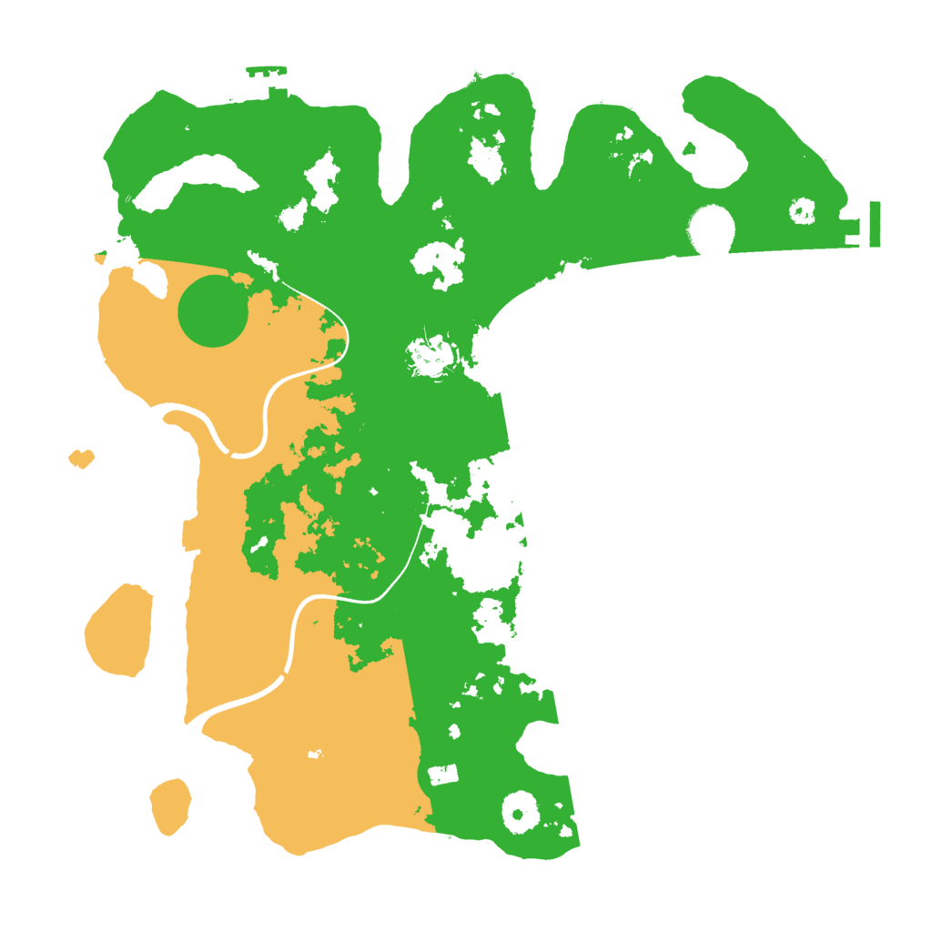Biome Rust Map: Procedural Map, Size: 3500, Seed: 1588510469