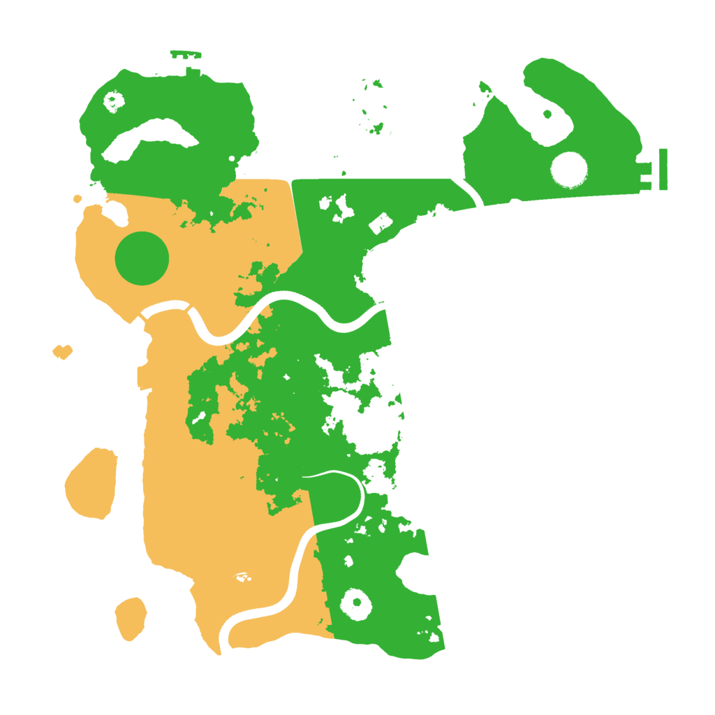 Biome Rust Map: Procedural Map, Size: 3500, Seed: 1588510469
