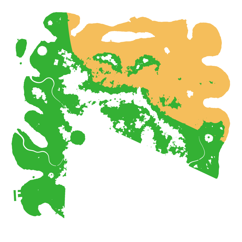 Biome Rust Map: Procedural Map, Size: 4500, Seed: 7456743