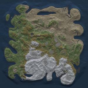 Thumbnail Rust Map: Procedural Map, Size: 4500, Seed: 7456743, 20 Monuments