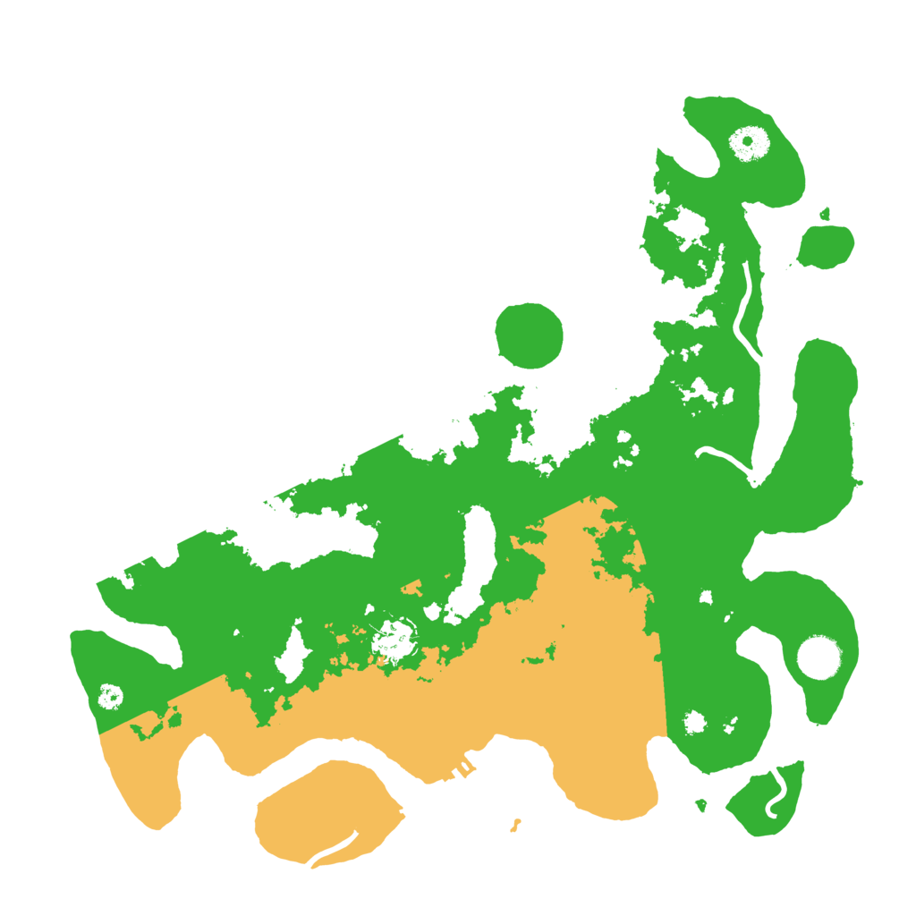 Biome Rust Map: Procedural Map, Size: 3700, Seed: 214551