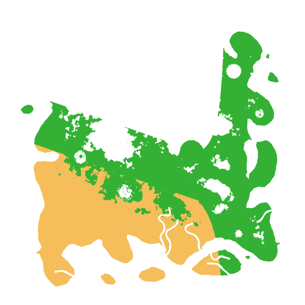 Biome Rust Map: Procedural Map, Size: 3700, Seed: 249448