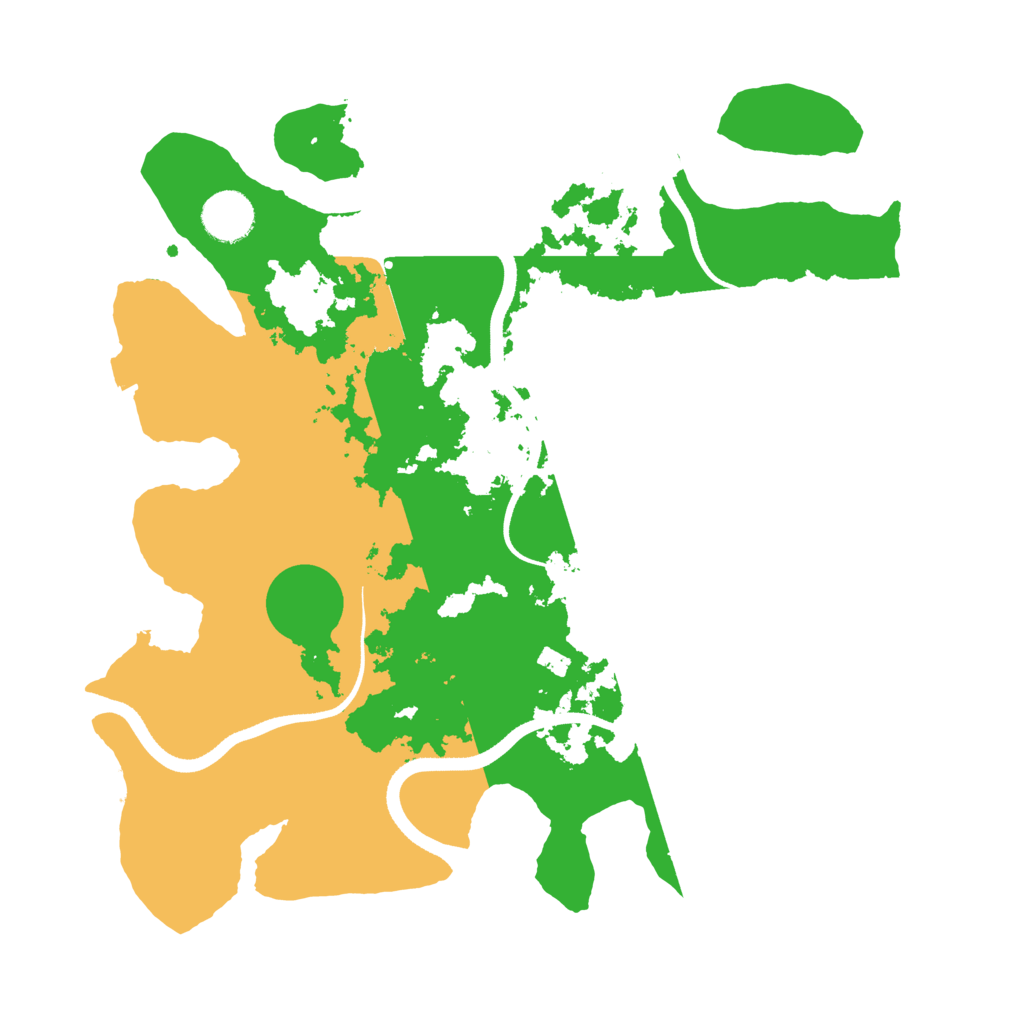 Biome Rust Map: Procedural Map, Size: 3500, Seed: 34532