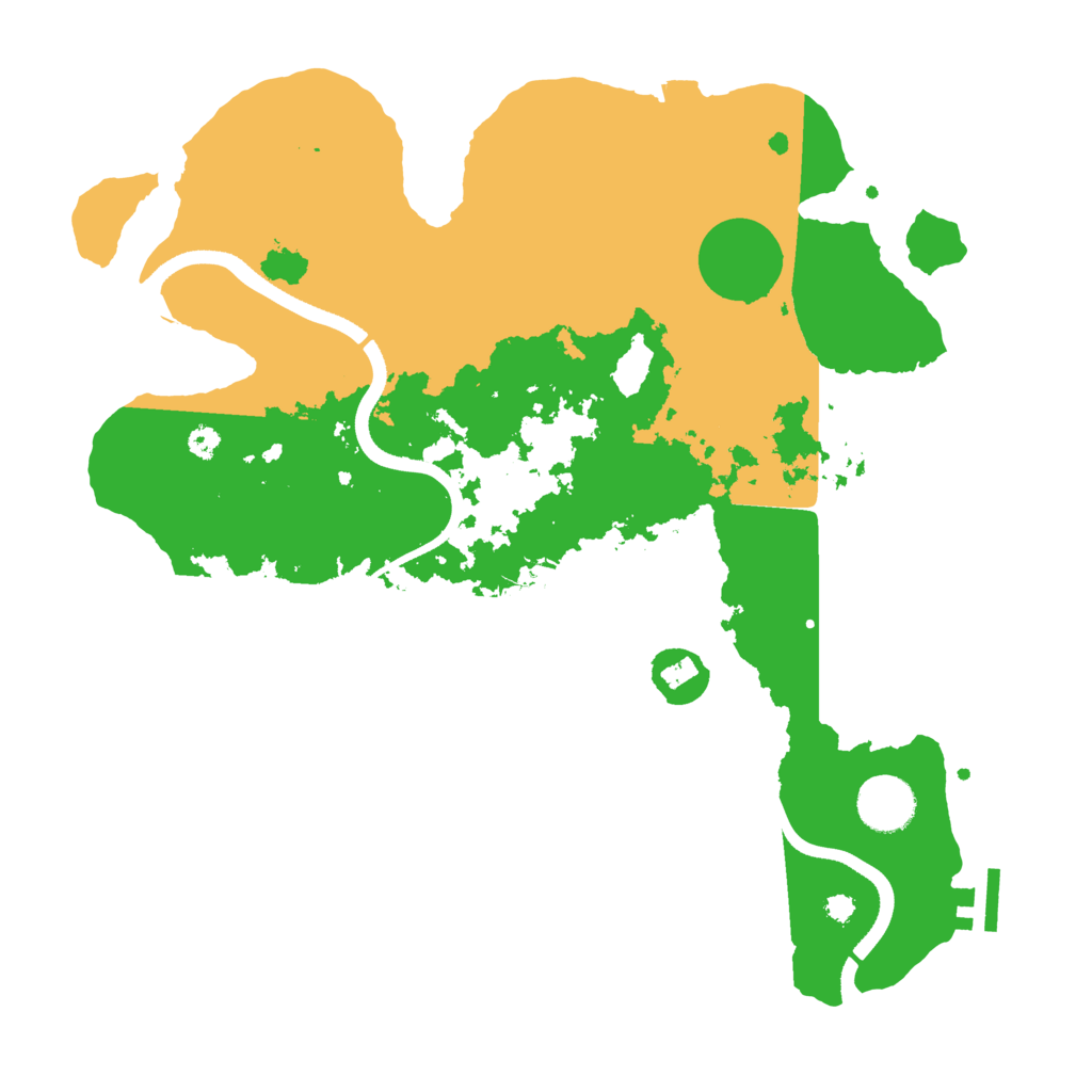 Biome Rust Map: Procedural Map, Size: 3500, Seed: 2019362633